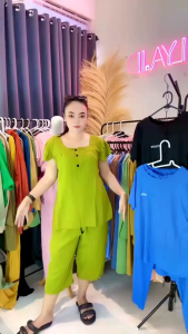 Setelan Bangkok Wanita One Set Rayon Premium Busui Friendly 7/8 Setelan Polos Wanita