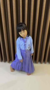 Set Seragam Kotak-Kotak Biru TK/Paud Nasional Laki-Laki dan Perempuan Panjang/Pendek