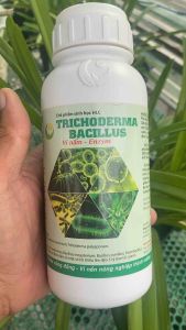 NẤM ĐỐI KHÁNG TRICHODERMA BACILLUS HLC (DẠNG NƯỚC) 500ML - Ủ PHÂN CHUỒNG TƯỚI CÂY ĐỐI KHÁNG NẤM BỆNH CẢI TẠO ĐẤT