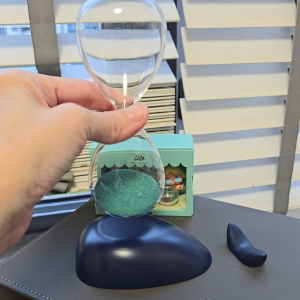 Calming Magnetic Sand Scape Hourglass Relaxing Desk Decor & Mindful Gift