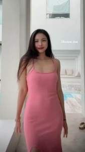 เดรส กระโปรงยาว สไตล์เกาหลี รัดรูป ผูกเชือก โชว์หลัง เซ็กซี่ น่ารัก พร้อมส่งจากกรุงเทพ