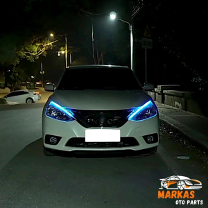 Sepasang Lampu Led Alis DRL 60cm 45cm 30cm Welcome Light Sein Running Strip Fleksibel Waterproof Sign Sen Jalan 2pcs (1set)