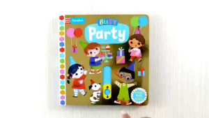 Campbell Busy Party Push Pull Slide Board Book