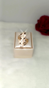 Cincin wanita motif ranting mewah anti karat xuping gaya korea