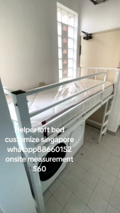Loft bed customize for helper room/store room/bomb shelter/laundry