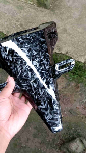 Cover Pannel Dasi Plat Nomer Vario 125 / 150 New 2018 - 2022 Carbon Wtp Forget