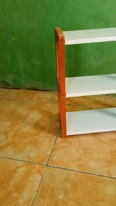 rak duduk 3 tingkat rak kayu aesthetic
