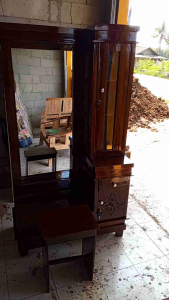 meja rias jati ful kaca