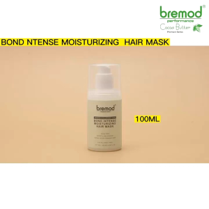 Bremod Premium Keratin & Hyaluronic Acid Bond Hair Mask 100ml | No-Rinse Deep Moisture Treatment for Damaged Colored Hair – Repairs Locks in Hydration Strengthens Bonds | Ideal for Home Spa Haircare & Protection,Remove hair smell