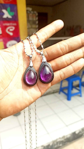 Liontin Kecubung Amethyst Natural