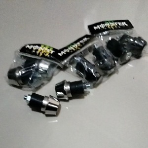 Bandul-Jalu Stang Stir Motor Universal Hitam-Silver