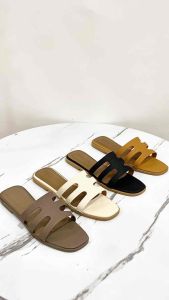BREVINNI Irish Sandal Flat Wanita || Sandal Tepes Wanita || Sandal Flat || Sandal Premium || Alas Kaki Wanita Empuk Nyaman Anti Slip || Sendal Slides