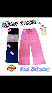 Palazo Panjang Wanita PLEATED Lady Pleated Palazo Pant Free Size