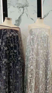 Tulle bordir fbr 21140ST | tulle bordir flower | tulle diamond -IstanaKaen