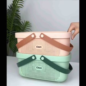 Portable Bathroom Basket Drain Basket Storage Kitchen Storage Bathroom Organiser Bath Wash Toilet Storage Shower Basket