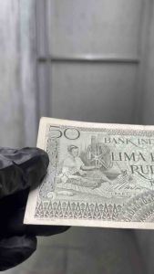 Uang Kertas 50 Rupiah 1964 Seri Pekerja Koleksi Kuno