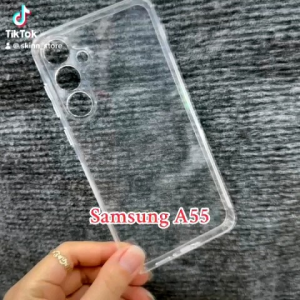 [ Ảnh thật ] Case ốp lưng Samsung A55 dẻo siêu trong suốt viền nhám chống trượt có chắn bụi bảo vệ camera