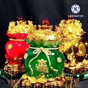 [ Size nhỏ ] TÚI TIỀN VÀNG KIM BẢO PHONG THỦY