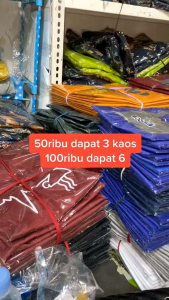 PAKET HEMAT 8 KAOS DISTRO PRIA WANITA MOTIF  BOMBASTIC BAJU DEWASA