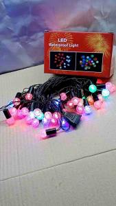 Dây đèn chớp Bi bọt đủ màu 10m 40 bóng đèn trang trí noel tết