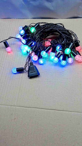 Dây đèn chớp Bi bọt đủ màu 10m 40 bóng đèn trang trí noel tết