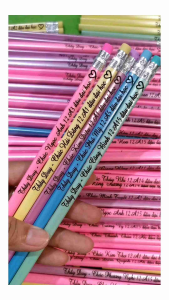 Bút chì set 10 cây khắc tên theo yêu cầu
