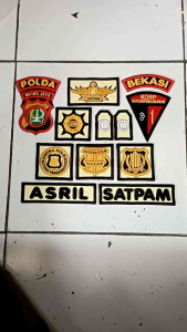 Bordir Timbul Satpam Dasar Cream Terbaru