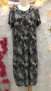 Đầm Cổ Tròn Cài Nút - 2 hand Hàn  -Quốchiệu creshar- Size M (L nhỏ)(#244)