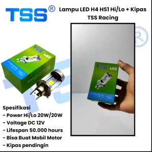 Lampu Led Motor Utama H4 Laser Jauh Dekat Putih Putih Super Terang Kipas bawaan Motorcycle Car
