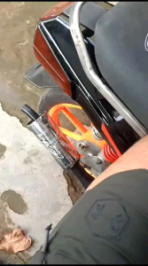 Knalpot Suzuki Crystal Biasa Standar Racing Prepet-prepet Gembung Hitam