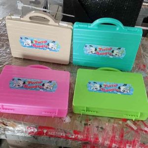 UniGlobal High Quality Twin Doggie File Case with handle Book case Kids Bag Organizer For School Use