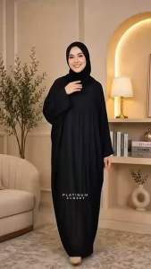 Kaftan Viral Satin silk Fabric abaya muslimah