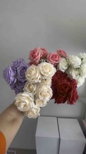 [9 Cabang] Rose Premium Bunga Mawar Artficial Flower
