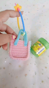 กระเป๋าจิ๋วพาสเทลโครเชต์ ใส่airpod ยาดมหงส์ไทย อ่านรายละเอียดก่อนสั่ง