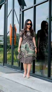 Batik Mahabarata Motif Batik Ayyara Lapis Tricot Moderen Mewah Terbaru 2023 Premium Pesta Elegan Wanita Dewasa