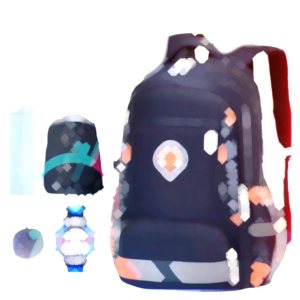 Tas sekolah anak laki-laki remaja SD SMP model Zhimabaobe free botol minum jam tangan raincover dan gantungan pompom tas sekolah tas ransel