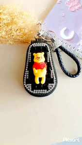 Dompet STNK winnie the pooh bling bling | Dompet gantungan kunci mobil motor