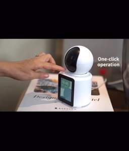 Gadgets.365.day กล้องวงจรปิด Wifi กล้อง CCTV อัจฉริยะพร้อมหน้าจอ1080P โทรศัพท์มือถือวิดีโอ2.8สองทางในหน้าจอ IPS 360การหมุน ° รองรับการตรวจจับการเคลื่อนไหวมองเห็นกลางคืน IR บัตร TF 128Gb