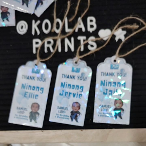 Customized Gift Tag Birthday any occasion wedding Baptism Christening party