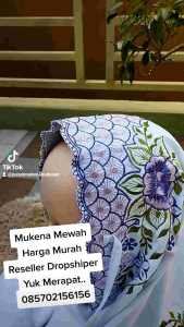 Mukena Dewasa Lajuran Terusan Langsungan Motif Bordir Mukena Lajuran Terusan Kain AdemMukena Polino Mukena Premium Mukena Katun Mukena Kekinian Motif Terbaru Cantik Elegan Bahan Adem Mukena Santri Pondokan