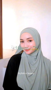 hijab PASHMINA INSTAN By Husna oval Bahan Jersey Premium