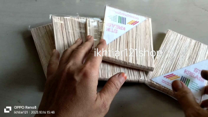 (COD) Grosir Murah stik Es Krim kayu polos Perpack Kecil