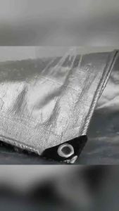 Japan Waterproof Tarpaulin Sun and Rain Protection Heavy Duty Double-Sided Silver Outdoor Cover