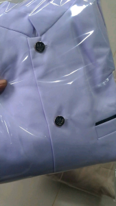 Jas Mandarin Polos Pria Pull Puring Warna Putih Cerah