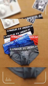 IFWFashion|UnderArmour Ice silk Underwear Men Brief 2025 New Fashion Seluar Dalam Lelaki Fesyen 新潮男内裤 (RDY STOCK SELANGOR)