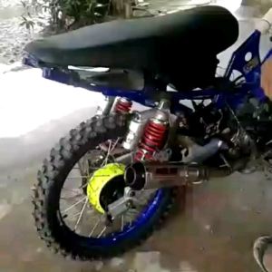 KNALPOT GTX 110 130 CC UJUNG KARBON