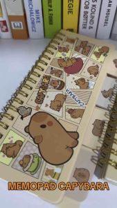 Purple SMB002 Buku Capybara Buku Tulis Notebook Mini High Kualitas Premium Capybara Lucu Unik Kapibara Imut Capybara masbro Memopad Buku Notepad Karakter Unik Lucu Gift Kado Hadiah ulang tahun