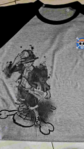 KAOS RAGLAN PRIA LUFFYY TOPI logo DTF \ KAOS RAGLAN PRIA LENGAN PANJANG ATASAN PRIA / KAOS MURAH / KAOS DISTRO / KAOS SIMPLE / T-SHIRT PRIA