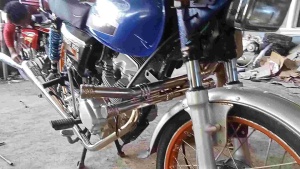 PNOY 125/ 155 DOUBLE BAR CRASHGUARD PURE STAINLESS