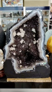 Natural Brazil Collection Grade Smoky Amethyst Crystal Cave